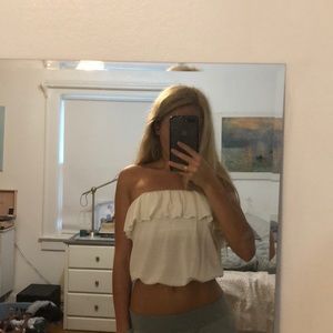 Cropped Strappless Top